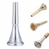 French Horn Mouthpiece Copper Alloy Body Smooth Polished Stylish Plated Music Instrument Spare Part for Musician Beginner Silver Copper alloy