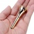 French Horn Mouthpiece Copper Alloy Body Smooth Polished Stylish Plated Music Instrument Spare Part for Musician Beginner Silver Copper alloy