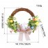 Front Door Wreath Easter Wreath With Eucalyptus Leaves And Artificial Flowers Decorative Wreath For All Season Home Door Farmhouse Wedding Foam Rabbit Garland