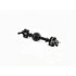 Front Middle Rear Bridge Axle Assembly for WPL 6WD 4WD Military Car Upgrade Full Metal CNC Separate Part General Military RC Car Parts black 4WD