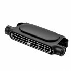 Front Rear Seat Headrest Cooling Fan, Leafless Whisper-Quiet Motor With 3 Speeds, Type-C Charging, Portable Backseat Fans For Sedans, SUV Truck And Cars black
