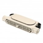 Front Rear Seat Headrest Cooling Fan, Leafless Whisper-Quiet Motor With 3 Speeds, Type-C Charging, Portable Backseat Fans For Sedans, SUV Truck And Cars cream color