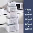 Fruit Storage Containers For Fridge Food Storage Containers With Lids And Removable Colanders For Keeping Fruits Vegetables Berry Meat Fresh Longer 5pcs