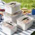 Fruit Storage Containers For Fridge Food Storage Containers With Lids And Removable Colanders For Keeping Fruits Vegetables Berry Meat Fresh Longer 5pcs