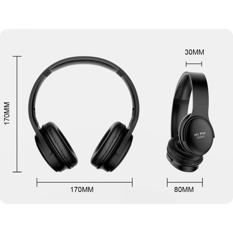 H1 Pro Bluetooth Wireless Headset HIFI Stereo Noise Reduction Gaming Earphone with Microphone 
