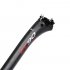 Full Carbon Fiber Ultra light Seat Tube Bicycle Seat Tube Connector Seatpost Rod 25 4 27 2 30 8 31 6mm Seatpost 3K 30 8 400mm Matte