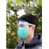 Full Face Dust Proof Transparent Mask Anti Droplet Kitchen Cooking Visor Shield Transparent Approximately 25   20cm