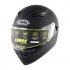 Full Face Motorcycle Helmet Sun Visor Dual Lens Moto Helmet Matte black XL