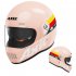 Full Face Motorcycle Helmet For Men Women Ventilation Double Visor Retro Helmet For Motocross Street Bike Scooter motorcycle black