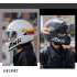 Full Face Motorcycle Helmet For Men Women Ventilation Double Visor Retro Helmet For Motocross Street Bike Scooter motorcycle black