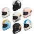 Full Face Motorcycle Helmet For Men Women Ventilation Double Visor Retro Helmet For Motocross Street Bike Scooter motorcycle black