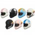 Full Face Motorcycle Helmet For Men Women Ventilation Double Visor Retro Helmet For Motocross Street Bike Scooter motorcycle black