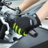 Full Finger Breathable Summer Gloves Touch Screen Motorcycle Racing Gloves Men Protective Gloves black M