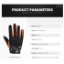 Full Finger Breathable Summer Gloves Touch Screen Motorcycle Racing Gloves Men Protective Gloves black XL