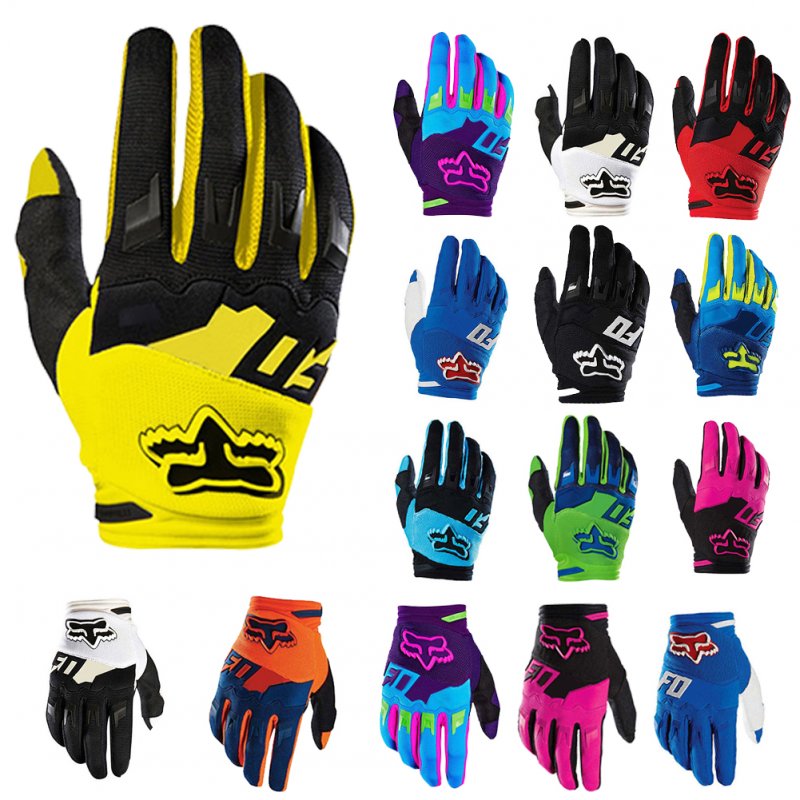 Full Finger Racing Motorcycle Gloves Non-slip Cycling Bicycle Gloves for MTB Bike Riding L