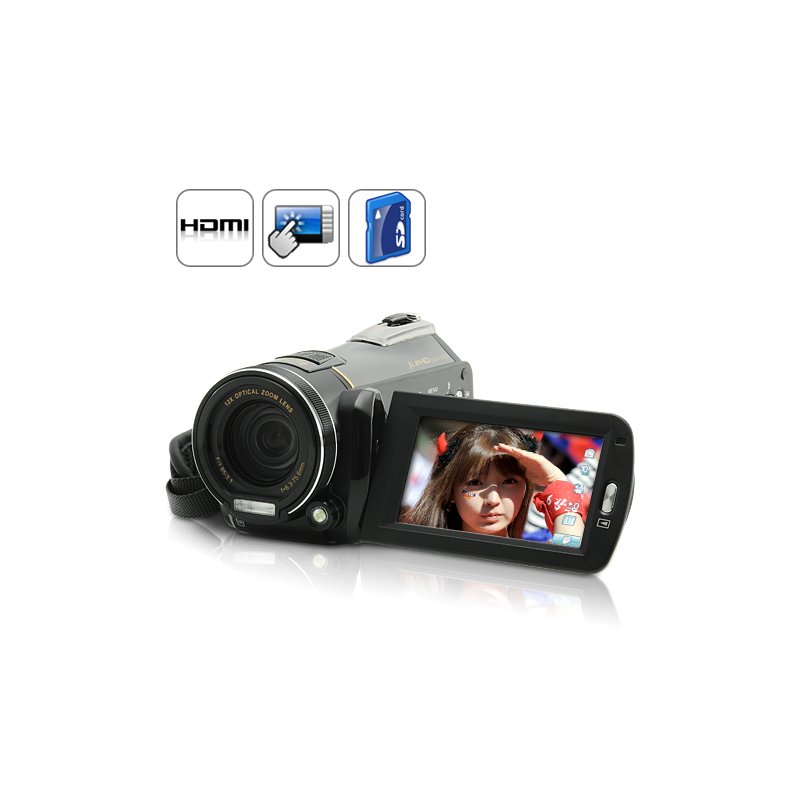 1080P HD Camcorder w/ 12X Optical Zoom