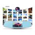 Full HD rear view mirror car dash cam gives you perfect recordings front and rear of your vehicle for easy parking and insurance against accidents  