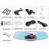 Full HD rear view mirror car dash cam gives you perfect recordings front and rear of your vehicle for easy parking and insurance against accidents  