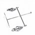 Full Metal Butterfly Adjustable Torture Play Clamps Cage Nipple Clips Breast Bondage Restraints Board Silver
