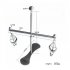 Full Metal Butterfly Adjustable Torture Play Clamps Cage Nipple Clips Breast Bondage Restraints Board Silver
