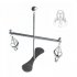Full Metal Butterfly Adjustable Torture Play Clamps Cage Nipple Clips Breast Bondage Restraints Board Silver