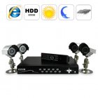 Full Surveillance DVR kit complete with four Night Vision Security Cameras and 500GB hard drive for video recording   This is the ultimate security camera kit t