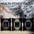 Full Touch Smart Watch Blood Pressure Oxygen Monitor 5 Atm Waterproof Fitness Bracelet for Android Xiaomi Yellow