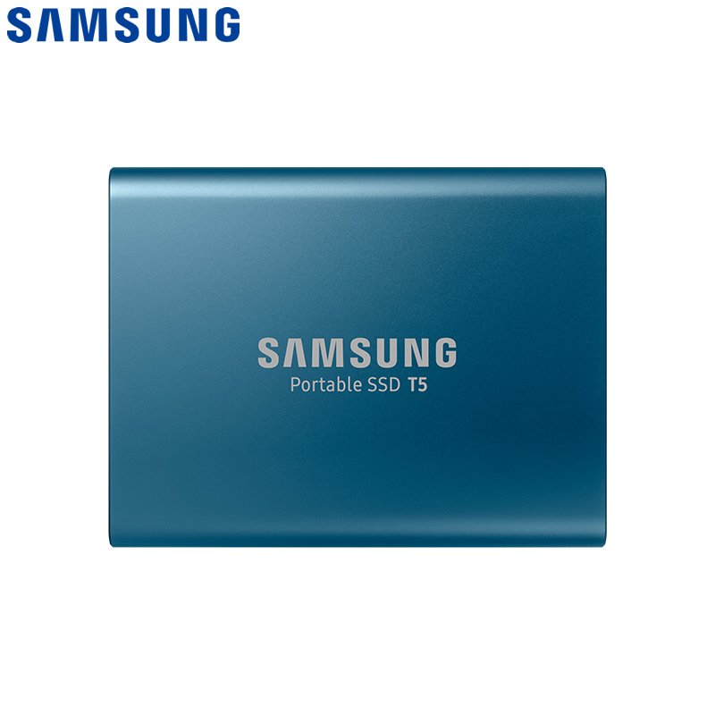 Original SAMSUNG T5 Portable SSD- Blue, 250GB
