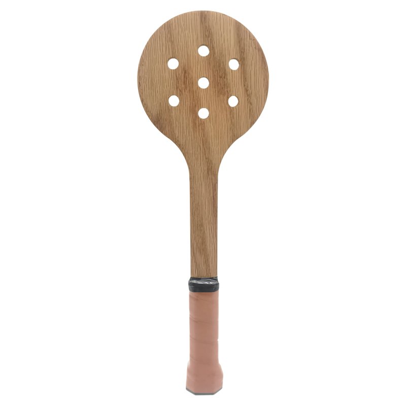 Functional Wooden Tennis Pointer Racket Spoon Trainer Racket Practice Tools
