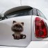 Funny Car Body Sticker Cute  3D Cat Cartoon Widow Car Stickers
