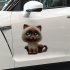 Funny Car Body Sticker Cute  3D Cat Cartoon Widow Car Stickers