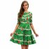 Funny Christmas Digital Printing Dress for Women Slim Fit Round Neck Pullover Dress BGE011 Medium