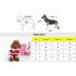 Funny Cosplay Standing Coat Clothes for Christmas Pet Dogs Teddy Bichon Wear red XL