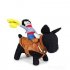 Funny Cowboy Riding Costumes Jacket for Pet Cat DogCosplay Accessories  As shown L