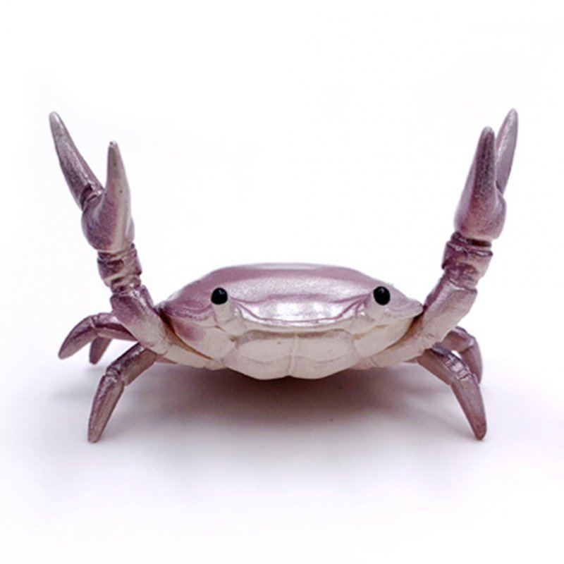 Funny Cute Crab Pen Holder Weightlifting Crabs Penholder Bracket Storage Rack purple