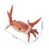 Funny Cute Crab Pen Holder Weightlifting Crabs Penholder Bracket Storage Rack red