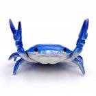 Funny Cute Crab Pen Holder Weightlifting Crabs Penholder Bracket Storage Rack blue