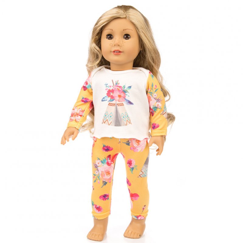 Cute Printing Pajamas Suit Doll Clothes