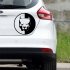 Funny Dog Bulldog Unique Reflective Car Stickers Decals