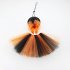 Funny Dog Halloween Tulle Dress Holiday Dog Clothes For Small Dogs Girl Funny Pirate Skull Pet Costume Witch Cat Outfit Pet hat   skirt 2 piece set  orange 