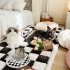 Funny Fuzzy Couch Cover Cream Coloured Plaid Magic Sofa Protective Cover Anti Slip Pet Mat Bed Grey 70x180cm