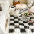 Funny Fuzzy Couch Cover Cream Coloured Plaid Magic Sofa Protective Cover Anti Slip Pet Mat Bed Dark Coffee 70x180cm