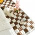 Funny Fuzzy Couch Cover Cream Coloured Plaid Magic Sofa Protective Cover Anti Slip Pet Mat Bed Dark Coffee 70x210cm