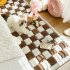 Funny Fuzzy Couch Cover Cream Coloured Plaid Magic Sofa Protective Cover Anti Slip Pet Mat Bed Dark Coffee 70x210cm