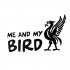 Funny ME AND MY BIRD Letters Printed Car Decoration Decals White