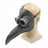 Funny Medieval Steampunk Plague Doctor Bird Mask Latex Cosplay Masks Beak Halloween Cosplay Props For Party black