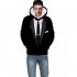 Funny Men Women 3D Digital Printing Fake Tie Suit Loose Pullover Hoodie Sweatshirt 3D XL