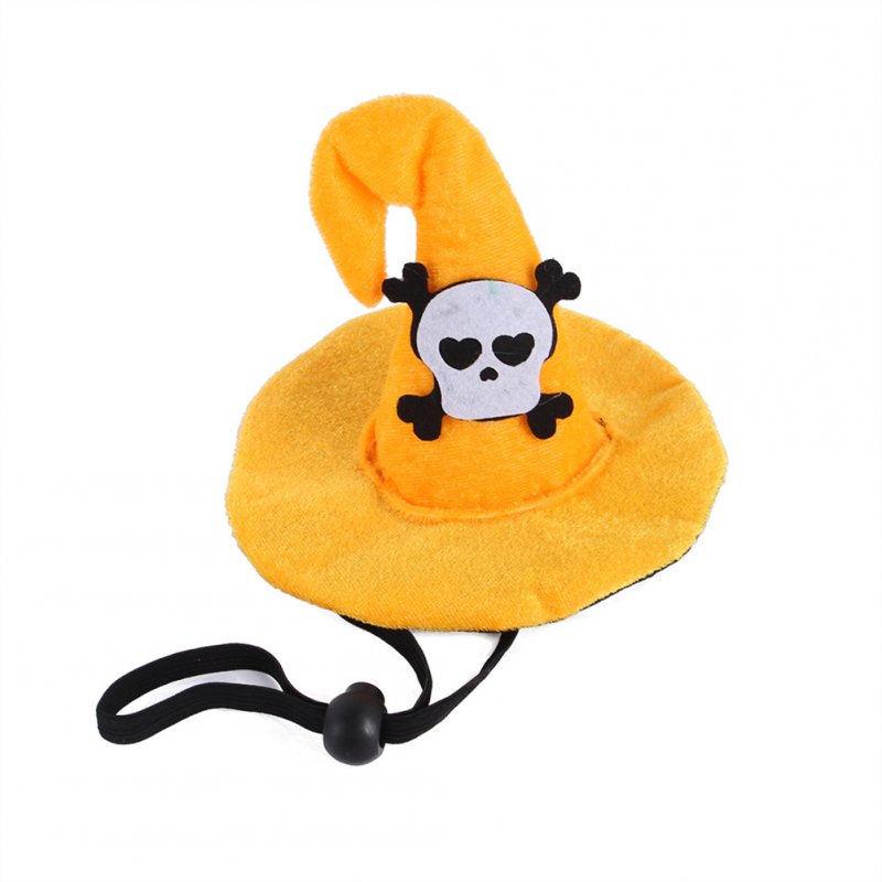 Funny  Pet  Headgear Cloth Creative Funny Pet Supplies Halloween Cats Hats Spider Bat Skull Headgear Skeleton_One size