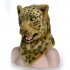 Funny Tools Activity Props Talking Plush Leopord  Mask Handmade Props brown