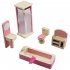 Furniture Toys Set Wooden Dollhouse Miniature for Kids Pretend Play Rooms Set kitchen